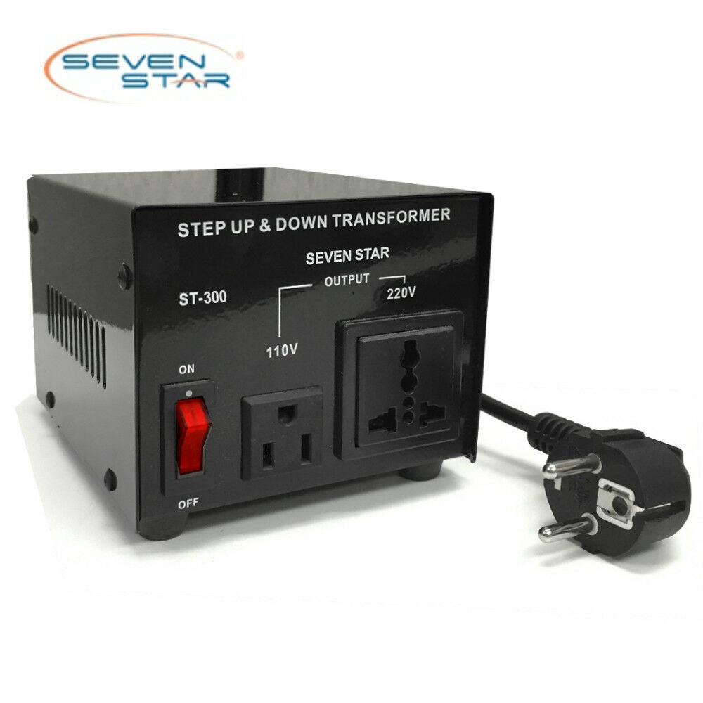 SevenStar ST-300W Watt Voltage Transformer Up/Down 110V to 220V Power Converter