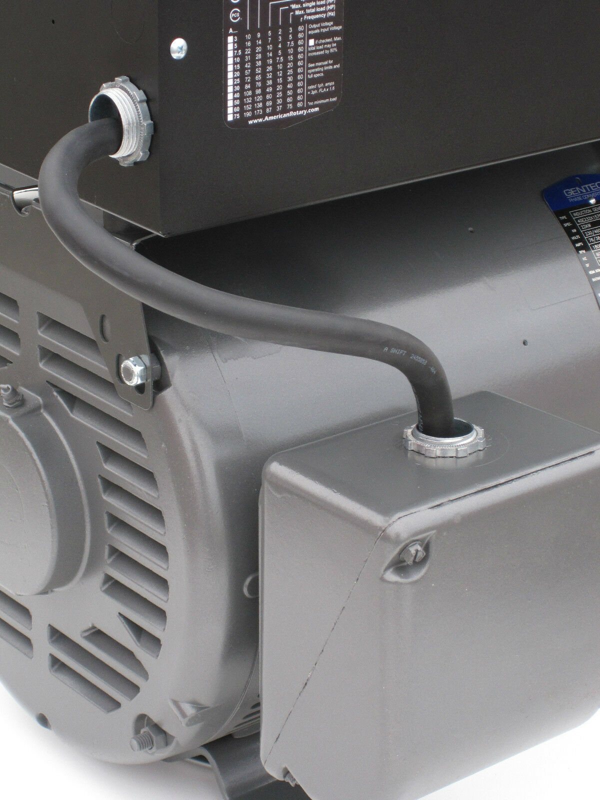 Rotary Phase Converter AD20F - Floor Unit 20 HP Digital Controls Heavy Duty CNC CONVERTIDOR DE FASE ROTATORIO