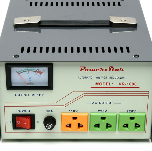 1000W 110V 220V VOLTAGE CONVERTER TRANSFORMER STEP UP DOWN REGULATOR STABILIZER