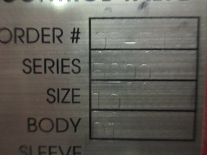 NEW Red Valve 5200 Series Control Pinch Valve 10" 10x6 D1 Pneumatic Positioner