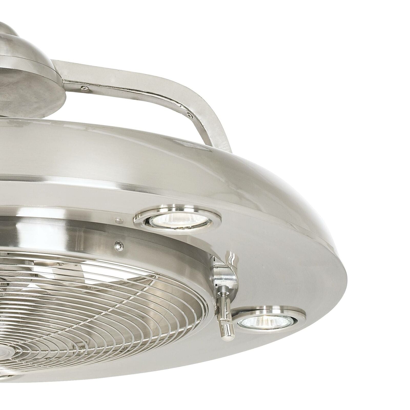 24" Segue Possini LED Brushed Nickel Ceiling Fan