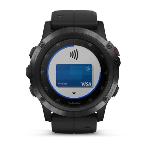 NEW Garmin Fenix 5x Plus GPS watch Sapphire HEART RATE Monitor COLOR TOPO maps