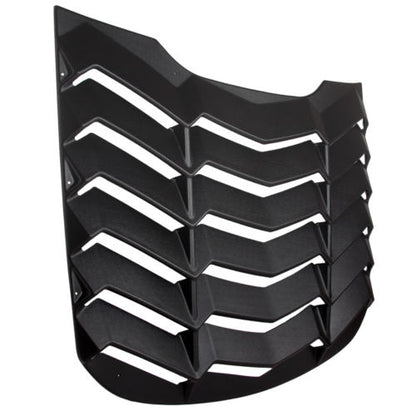 2015-2017 Ford Mustang Lambo Style ABS Black Ventana trasera Louver Cover 1 PC
