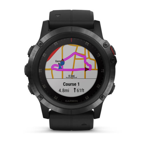 NEW Garmin Fenix 5x Plus GPS watch Sapphire HEART RATE Monitor COLOR TOPO maps