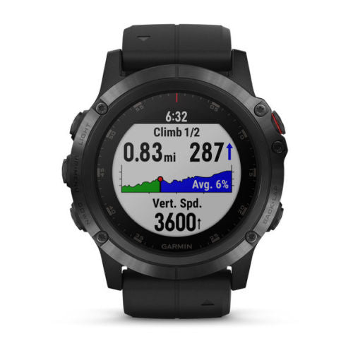 NEW Garmin Fenix 5x Plus GPS watch Sapphire HEART RATE Monitor COLOR TOPO maps