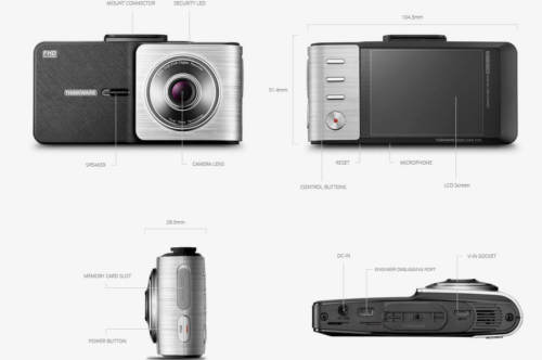 NEW THINKWARE X500D Dashcam w Rear View Camera with 32GB MicroSD X500 UBER LYFT