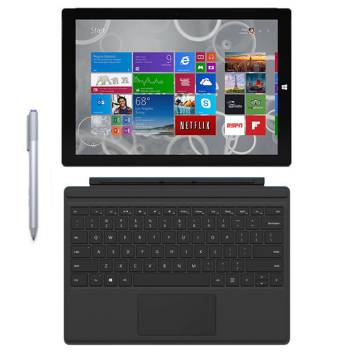 Microsoft Surface Pro 3 Tablet 12", 128 GB, Intel Core i5, Windows 10 REACONDICIONADO