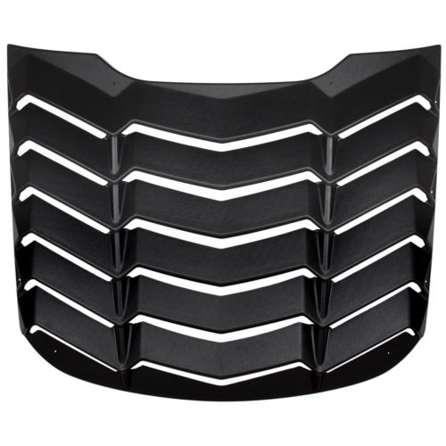 2015-2017 Ford Mustang Lambo Style ABS Black Ventana trasera Louver Cover 1 PC