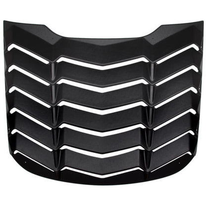 2015-2017 Ford Mustang Lambo Style ABS Black Ventana trasera Louver Cover 1 PC