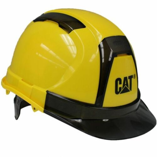 Caterpillar Cat Hard Hat Yellow Ratchet Suspension