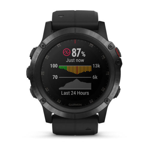 NEW Garmin Fenix 5x Plus GPS watch Sapphire HEART RATE Monitor COLOR TOPO maps