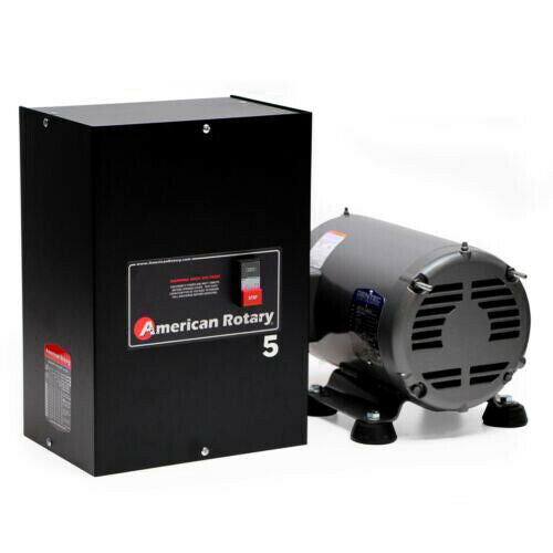 American Rotary CPNVERTIDOR TRIFASICO Phase Converter AR5 5 HP 1 A 3 FASES 