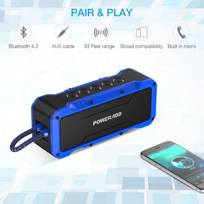 Altavoces inalámbricos portátiles interiores / al aire libre de Poweradd MusicFly Bluetooth, 36W ruidosamente IPX7