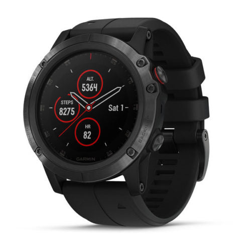 NEW Garmin Fenix 5x Plus GPS watch Sapphire HEART RATE Monitor COLOR TOPO maps