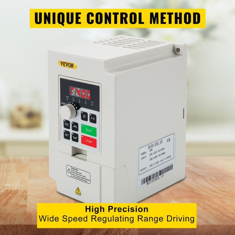 VEVOR 3KW VFD RS485 220V Variable Frequency Drive 4HP Inverter Converter 1000 Hz