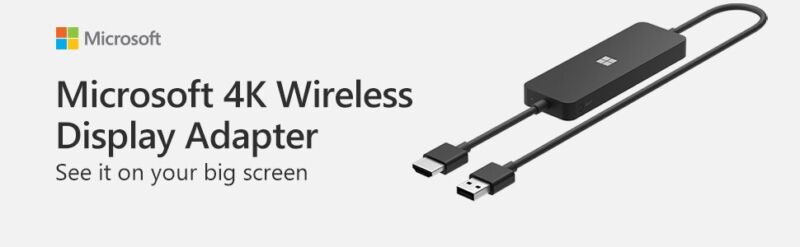 Microsoft 4K Wireless HDMI Display Adapter UTH-00010