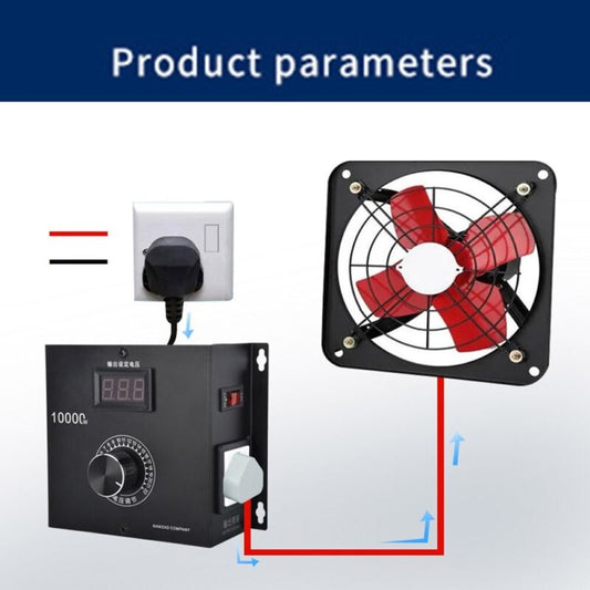 Electronic Temperature-10000W Voltage Regulator SCR Motor FAN Speed Controller