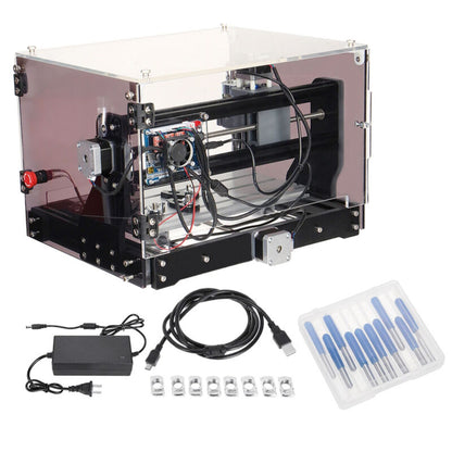3D 3 Axis Desktop Mill Machine 3018-SE V2 CNC Router Engraver DIY Engraving Tool