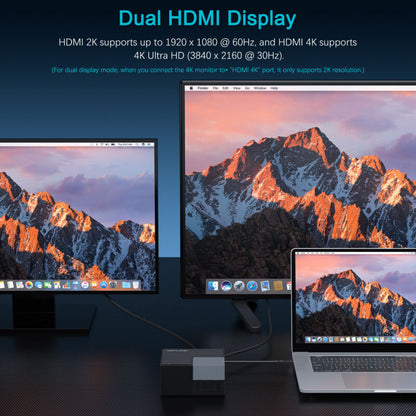USB C Docking Station Dual Monitor Compatible w/ Mac Windows Thunderbolt 3 & 4 UG69PD2PRO