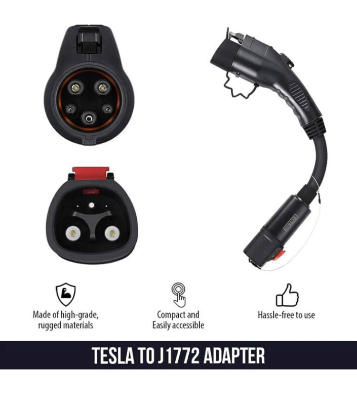 J1772 EVs Lectron - Tesla to J1772 Adapter, Max 40 Amp & 250V - 4895230302309
