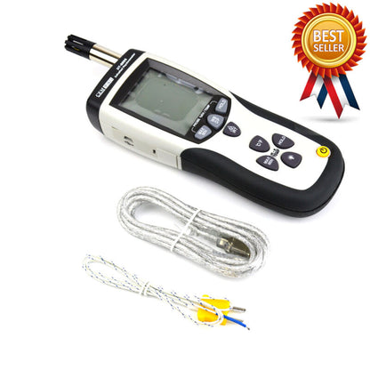 CEM DT-8896 Psychrometer with InfraRed Thermometer Triple Digital LCD Display