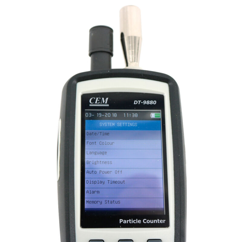 DT-9880 with 2.8 inch TFT Color 3 in 1 Particle Counter Temperature Measure