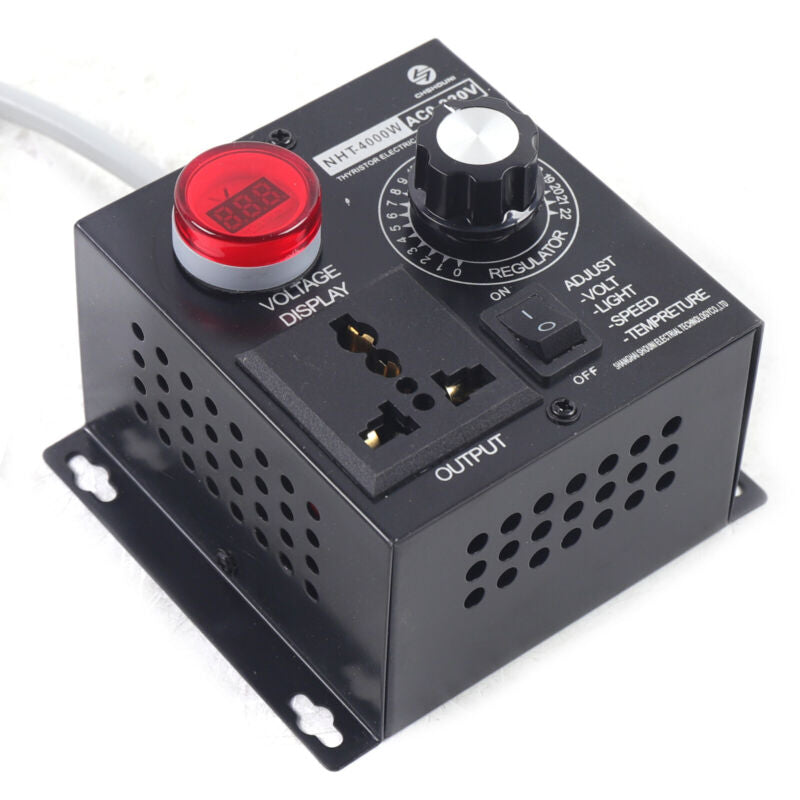 Variable Voltage Regulator Voltage Stabilizer 4000W 18A 0-220V Adjustable