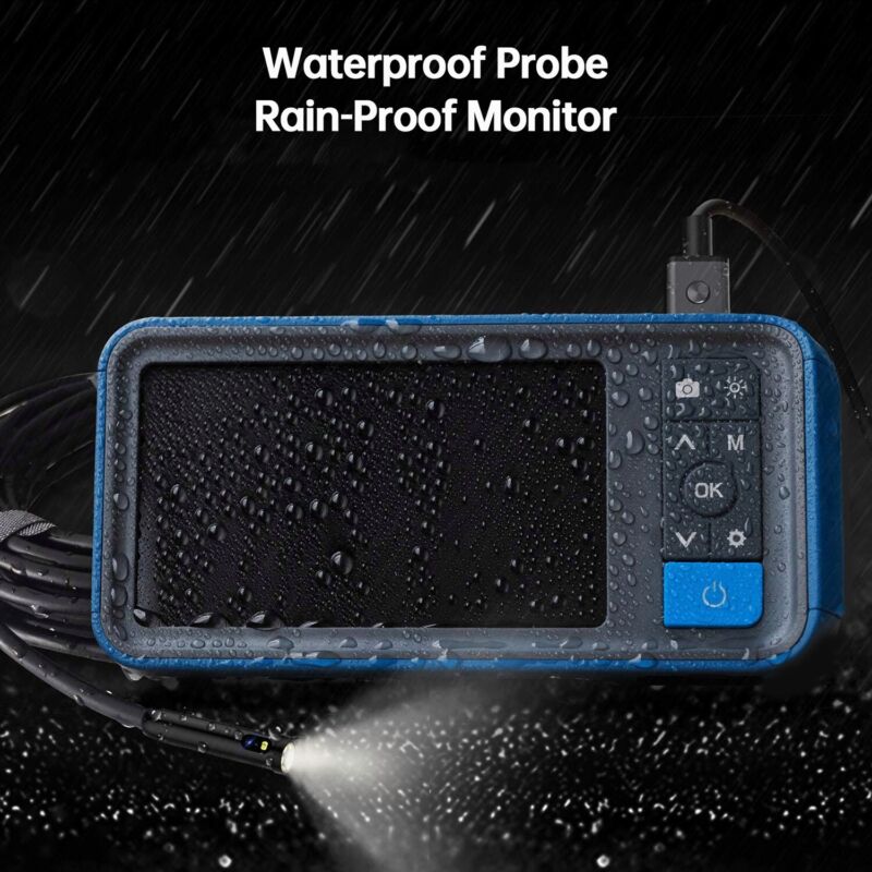 4.5" Dual Lens HD Boroscopio Inspeccion Camara Industrial Endoscope 1080P 50pies cable
