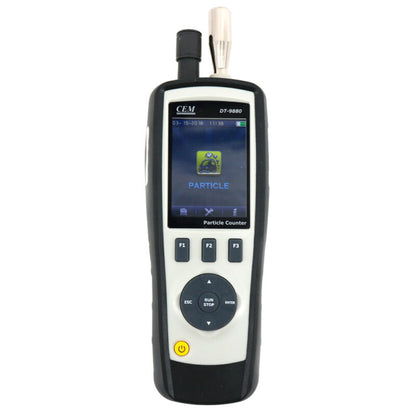 DT-9880 with 2.8 inch TFT Color 3 in 1 Particle Counter Temperature Measure