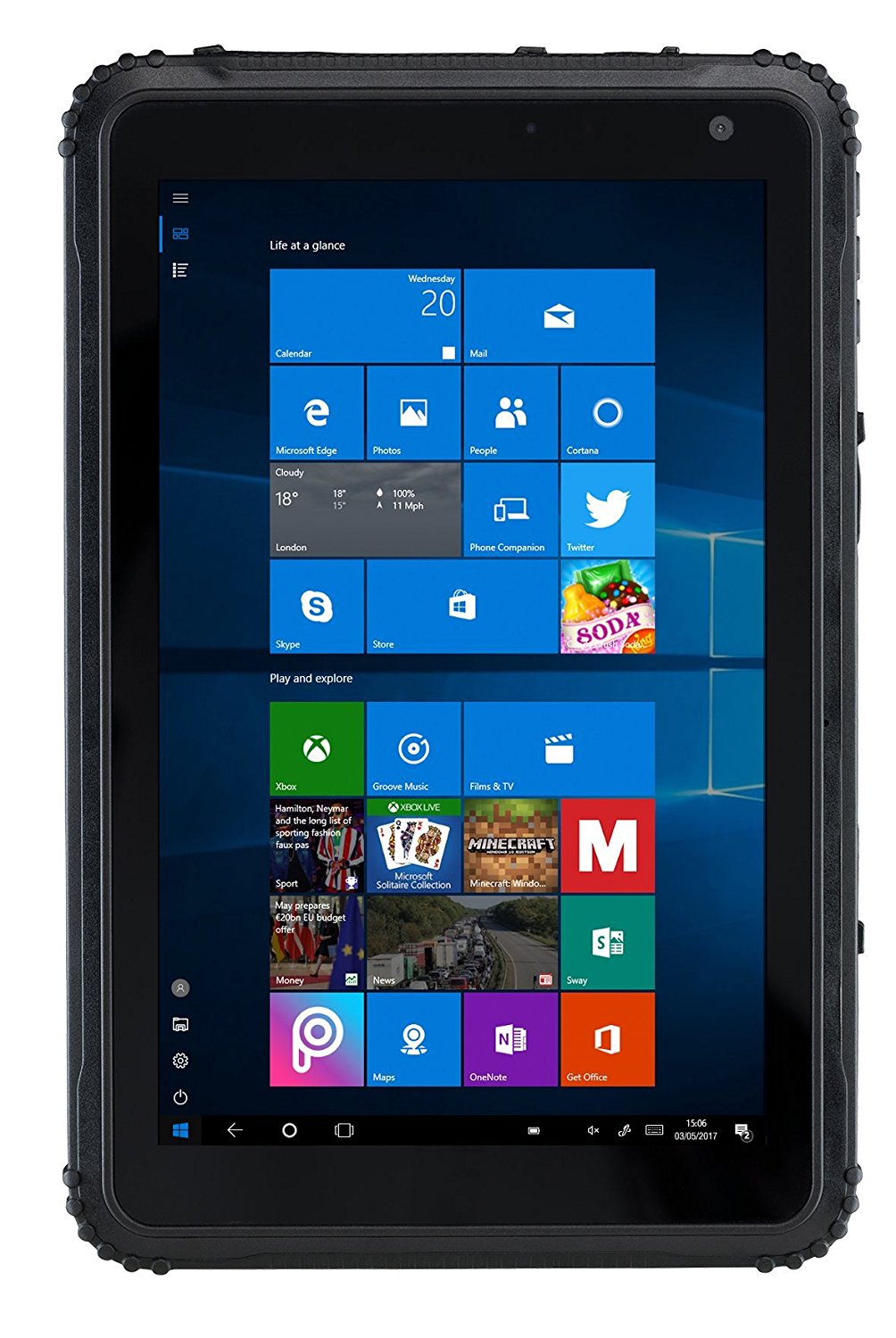 Tablet Rugged Caterpillar T20 Windows 10 Wifi 3g 64gb rom IP67 RANURA SIM