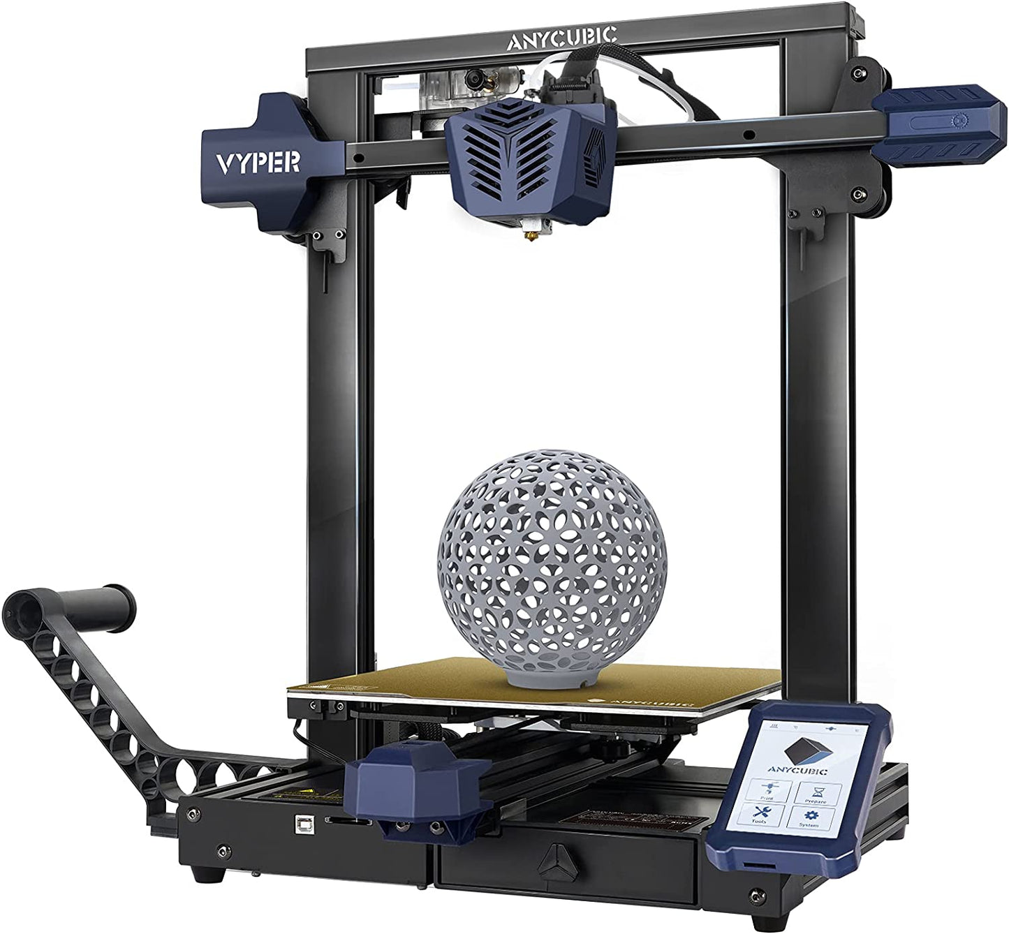 ANYCUBIC Vyper Impresora 3D, actualización de nivelación automática, impresora FDM rápida, diseño de estructura integrada con TMC2209 32 bits de placa base silenciosa, plataforma magnética extraíble, tamaño de impresión de 9.6 x 9.6 x 10.2 pulgadas