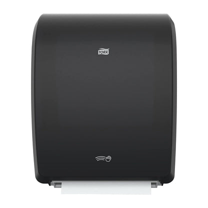 Tork Dispensador electrónico de Rollo de Toallas de Papel Negro H80, Duradero con dispensador uno a la Vez, 771828