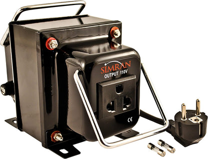 Simran THG-2000T Convertidor transformador de voltaje de paso hacia arriba y hacia abajo para 110 V y 220/240 V 2000 W