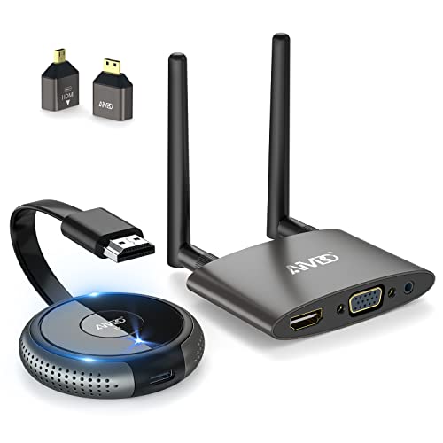 Transmisor y receptor HDMI inalámbrico 4K, TIMBOOTECH inalámbrico HDMI de 165 pies/50 m de largo alcance de transmisión de video/audio desde PC, portátil a HDTV, monitor, proyector, HDMI inalámbrico 5G para TIKTOK/Neflix/conferencias BBUSTIMHDMIDONGLE