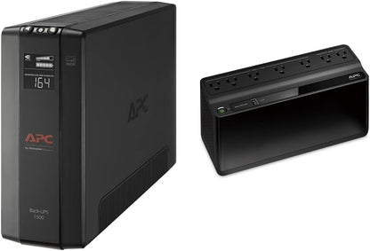 APC UPS 1500 VA UPS Batería de reserva y protector de sobretensión, BX1500 M, fuente de alimentación de batería de reserva, AVR, protección de datos