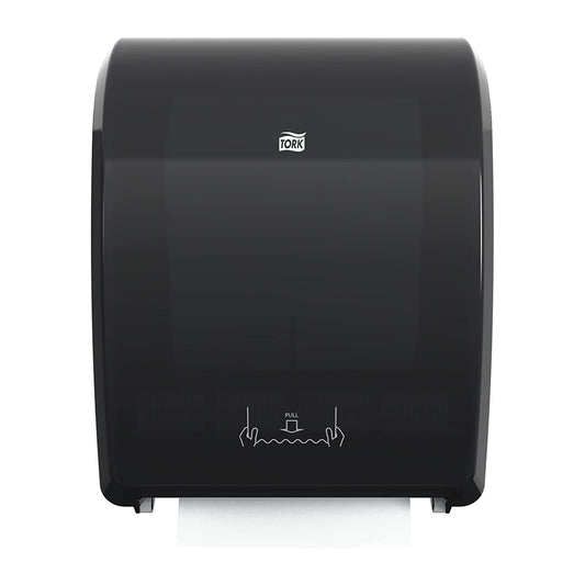 Tork 772828 Dispensador mecánico de Papel para Toallas de Mano, 16 Pulgadas de Ancho x 12.3 Pulgadas de Largo x 9.3 Pulgadas de Profundidad, Negro (Caja de 1 dispensador)