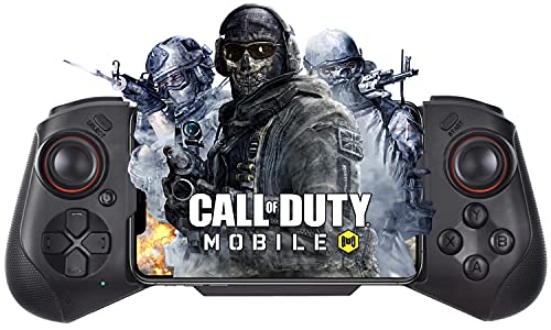 Joso Controlador de juego inalámbrico para iOS iPhone Gamepad compatible con juegos móviles MFi Negro